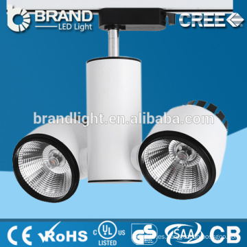 Las luces llevadas ajustable de la pista de la venta caliente, cob llevaron la luz 2 * 12w de la pista